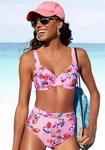 B&uuml;gel-Bikini-Top SUNSEEKER "Modern", Damen, Gr. 36, Cup B, rosa (rosa, bedruckt),