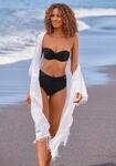 Highwaist-Bikini-Hose SUNSEEKER "Loretta", Damen, Gr. 34, N-Gr, schwarz, Polyamid,