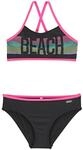 Bustier-Bikini BENCH., Jungen, Gr. 122/128, N-Gr, schwarz, Polyamid, Bikini-Sets