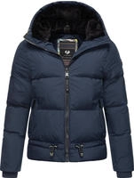 Steppjacke RAGWEAR "Steppjacke Briony", Damen, Gr. XS, blau (navy), Obermaterial: