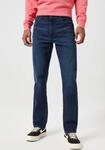 Slim-fit-Jeans WRANGLER "TEXAS SLIM", Herren, Gr. 31, L&auml;nge 32, blau (wild horse),