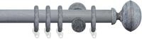 Gardinenstange LIEDECO "Terra Klingel" Gr. 4, grau (kalkgrau), L:240cm &Oslash;:28mm,