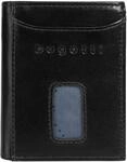 Geldb&ouml;rse BUGATTI "SECURE SLIM", Damen, schwarz, Leder, Kleinlederwaren Geldb&ouml;rse,