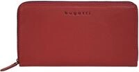Geldb&ouml;rse BUGATTI "MIRA", Damen, rot, Leder, leicht gl&auml;nzend, unifarben,