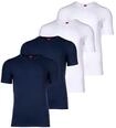 T-Shirt S.OLIVER "T-Shirt 4er Pack", Herren, Gr. XXL, wei&szlig; (wei&szlig;, marine),