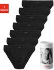 Slip S.OLIVER "Herren Unterhose", Herren, Gr. M, 7 Stk., schwarz, Jersey,