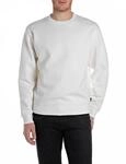 Sweatshirt REPLAY, Herren, Gr. L, wei&szlig; (natural wei&szlig;), Sweatware,...