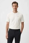 T-Shirt MARC O'POLO DENIM, Herren, Gr. L, wei&szlig; (egg wei&szlig;), Jersey, Obermaterial: