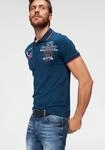 Poloshirt CIPO & BAXX "Rowing Club", Herren, Gr. L, blau (navy), Single Jersey,