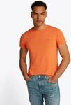T-Shirt TOMMY HILFIGER "STRETCH SLIM FIT", Herren, Gr. S, orange (brilliant...