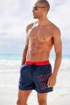 Badeshorts KANGAROOS "Adams", Herren, Gr. S (46/48), N-Gr, blau (marine), Microfaser,