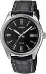 Quarzuhr, schwarz (schwarz, silberfarben), CASIO TIMELESS COLLECTION, Armbanduhren,