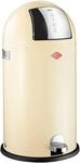 M&uuml;lleimer WESCO "Kickboy", braun (mandel), B:40cm H:75,5cm T:40cm, Stahlblech,