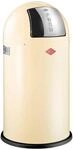 M&uuml;lleimer WESCO "Pushboy", braun (mandel), B:40cm H:75,5cm T:40cm, Stahlblech,