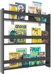 Wandregal VCM "Holz Kinderregal B&uuml;cherregal Kinder Regal Kidos", schwarz