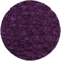 Hochflor-Teppich AYYILDIZ TEPPICHE "FLUFFY 3500, auch als L&auml;ufer und in Rund", lila,