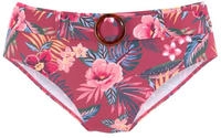 Highwaist-Bikini-Hose S.OLIVER "Marika", Damen, Gr. 34, N-Gr, bunt (rostrot,