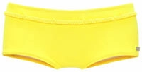 Bikini-Hotpants BUFFALO "Happy", Damen, Gr. 34, N-Gr, gelb, Microfaser, Microfaser,