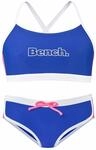 Bustier-Bikini BENCH., Jungen, Gr. 122/128, N-Gr, blau (blau, pink), Polyamid,