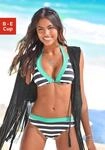 B&uuml;gel-Bikini-Top KANGAROOS "Anita", Damen, Gr. 36, Cup B, schwarz-wei&szlig; (schwarz,