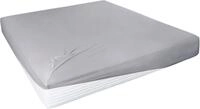 Spannbettlaken PRIMERA "Elasthan-Feinjersey", grau (granit), 1 Stk., Jersey-Elasthan,