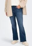 Bootcut-Jeans ONLY CARMAKOMA "CARWILLY HW FLARED DNM TAI021 NOOS", Damen, Gr....