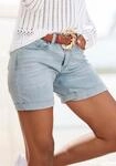 Jeansshorts VIVANCE "aus bequemen Denim mit Stretchanteil", Damen, Gr. 34, N-Gr, blau