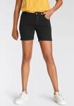 Jeansshorts ARIZONA "Ultra-Stretch", Damen, Gr. 46, N-Gr, schwarz (schwarz schwarz),
