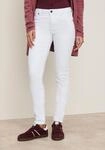 Skinny-fit-Jeans TAMARIS "aus bequemen Stretch-Denim", Damen, Gr. 36, N-Gr, wei&szlig;,