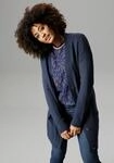 Longstrickjacke ANISTON SELECTED, Damen, Gr. 36, blau (marine), Strick,...
