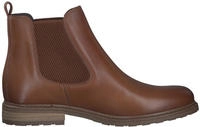 Chelseaboots TAMARIS, Damen, Gr. 38, braun (braun used), Kalbsleder, schimmernd,