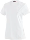 T-Shirt MAIER SPORTS "Waltraud", Damen, Gr. 38, wei&szlig;, 100% Polyester, Rundhals,