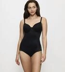 Shaping-Body TRIUMPH "Modern Finesse BSWP", Damen, Gr. 75, Cup D, schwarz, Spitze,