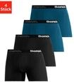 Langer Boxer BENCH. "Boxershorts f&uuml;r Herren", Herren, Gr. S, 4 Stk., blau...
