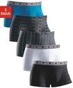 Boxer H.I.S "Boxershorts f&uuml;r Herren", Herren, Gr. S, 5 Stk., blau, Jersey,