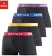 Boxer BUFFALO "Boxershorts f&uuml;r Herren", Herren, Gr. S, 4 Stk., bunt (schwarz, bunt),
