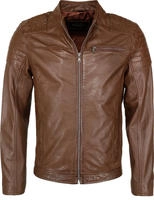 Lederjacke JCC "Lederjacke 31020217Ecom", Herren, Gr. S, braun, Obermaterial:...
