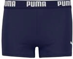 Badehose PUMA "PUMA SWIM BOYS LOGO TRUNKS", Kinder, Gr. 116, N-Gr, blau (navy),