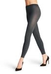 Feinstrumpfleggings FALKE "Cotton Touch", Damen, Gr. S, grau (graphite (3146)),