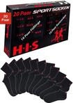 Kurzsocken H.I.S "Sportsocken Tennissocken Damen Herren", Damen, Gr. 35-38, schwarz,
