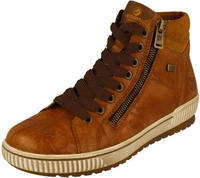 Schn&uuml;rboots REMONTE, Damen, Gr. 37, braun (cognac), Leder, Lederimitat, Schuhe