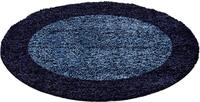 Hochflor-Teppich AYYILDIZ TEPPICHE "Life Shaggy 1503", blau (navy), H:30mm &Oslash;:160cm,