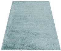 Hochflor-Teppich AYYILDIZ TEPPICHE "FLUFFY 3500, auch als L&auml;ufer und in Rund", blau,