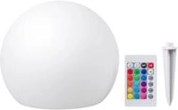 LED Gartenleuchte UBBINK "MultiBright Solar Float 20", wei&szlig; (opalwei&szlig;), H:18cm