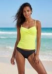 B&uuml;gel-Tankini-Top S.OLIVER "Spain", Damen, Gr. 36, Cup B, gr&uuml;n (lime),...