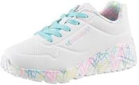 Sneaker SKECHERS "UNO LITE-LOVELY LUV", M&auml;dchen, Gr. 27, bunt (wei&szlig;, t&uuml;rkis,