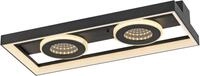 PAUL NEUHAUS Deckenleuchte "TRAFORO", schwarz, 1, &Oslash; 0cm H: 6,2cm, 1 Stk., Leuchten,