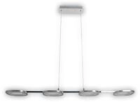 N&Auml;VE LED Pendelleuchte "Beam", grau (chrom), 4, H: 150cm, 1 Stk., Leuchten, 4
