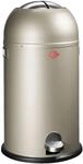 M&uuml;lleimer WESCO "Kickmaster", silber (neusilber), B:37,5cm H:69cm T:37,5cm,