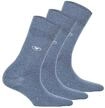 Kurzsocken TOM TAILOR "Socken 3er Pack", Damen, Gr. 35-38, blau (hellblau),